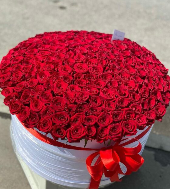 201 роза в корзине
