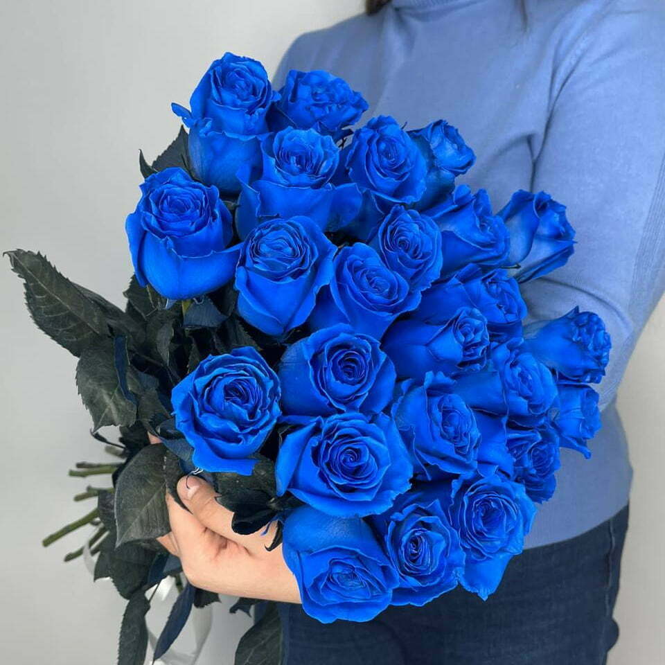 21 синяя роза эквадор